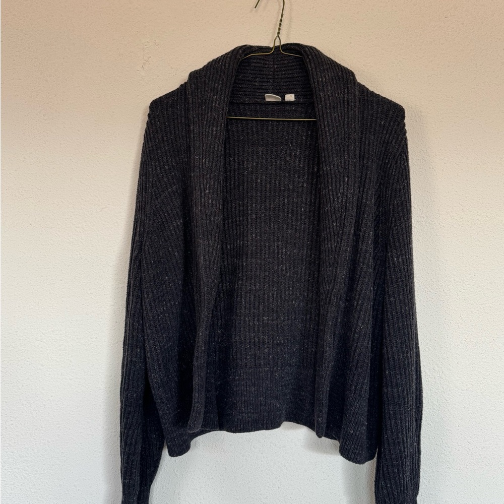 Gap Open-Front Dark Gray Women’s Sweater Cardigan